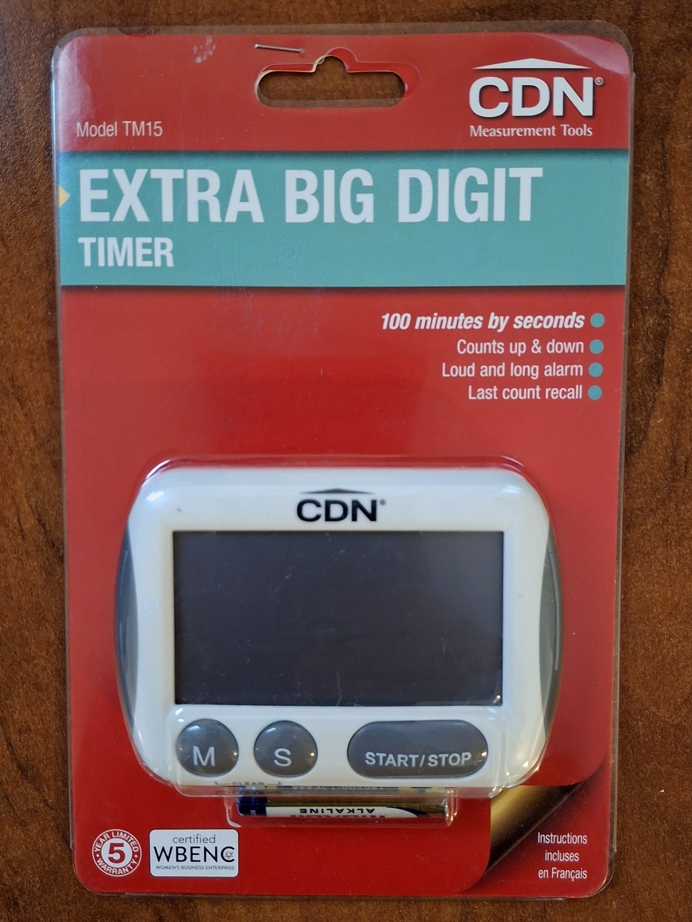 CDN Extra Big Digit Digital Timer - TM15